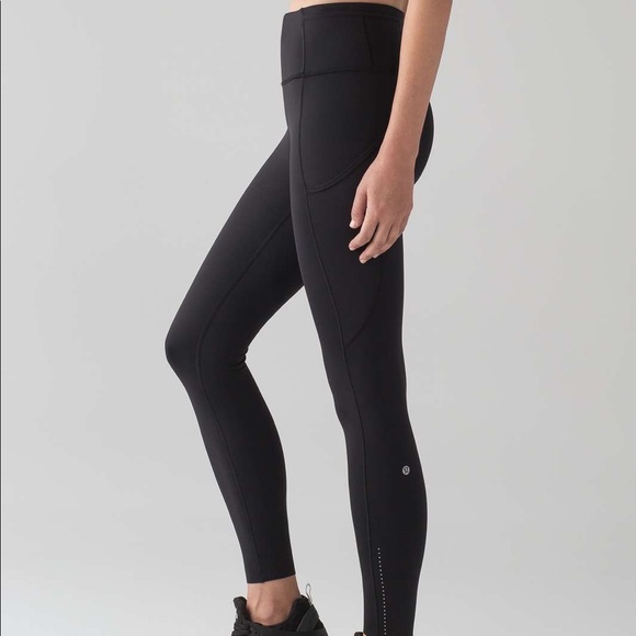 lululemon athletica Pants - Lululemon Fast and Free 25” Leggings Black Size 6